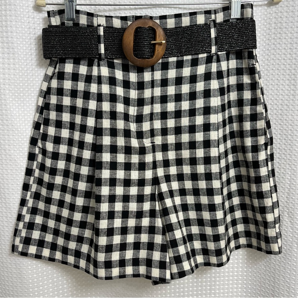 Zara Linen Shorts w Belt Brand New w/o Tags